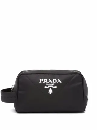 Re-Nylon logo wash bag