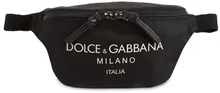 Logo Print Nylon Belt Bag