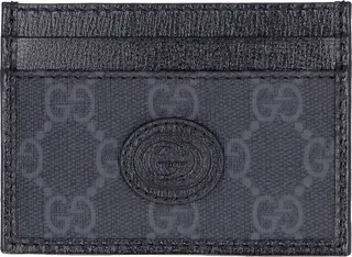 Gucci Logo Patch GG Supreme Cardholder