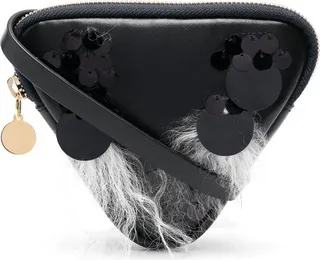 Triangle Leather Mini Bag