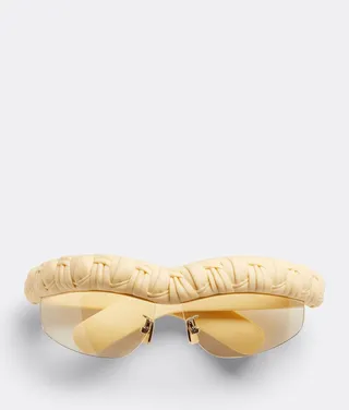 Pleat Wraparound Sunglasses