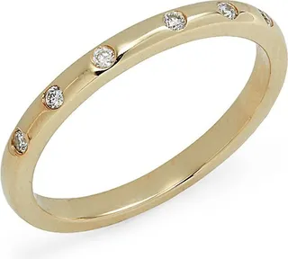 14K Yellow Gold & 0.07 TCW Diamond Ring