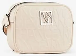 All over embossed logo camera bag