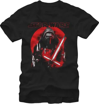 Men's Star Wars The Force Awakens Kylo Ren Circle T-Shirt - Black - Small