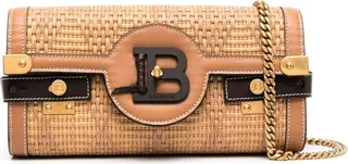 BBuzz raffia effect shoulder bag