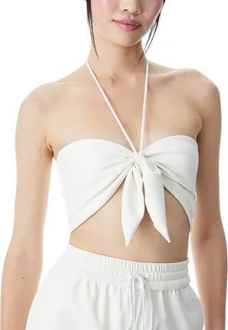 Alice + Olivia Livia Halter Top