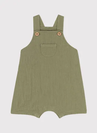 Kids Gauze Dungaree Shorts