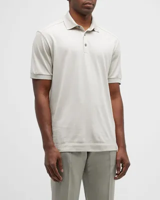 Men's Cotton-Silk Polo Shirt