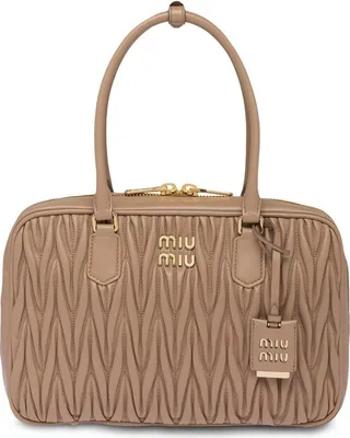 Matelassé nappa leather tote bag
