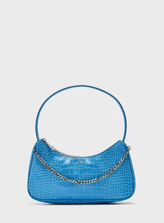 Faux Croco Hobo Bag