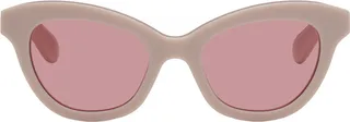 Alexander McQueen Pink Cat-Eye Sunglasses