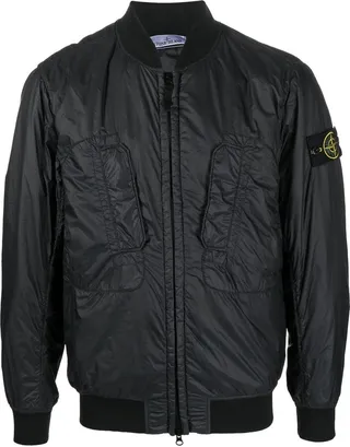 Logo-Patch Bomber Jacket