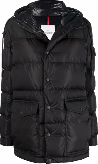 Logo-Patch Padded Jacke