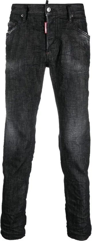 Distressed Skinny-Cut Jeans
