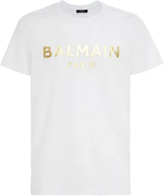 Logo foil cotton jersey t-shirt