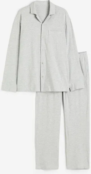 Relaxed Fit Cotton Jersey Pajamas