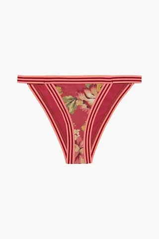 Melody floral-print low-rise bikini briefs