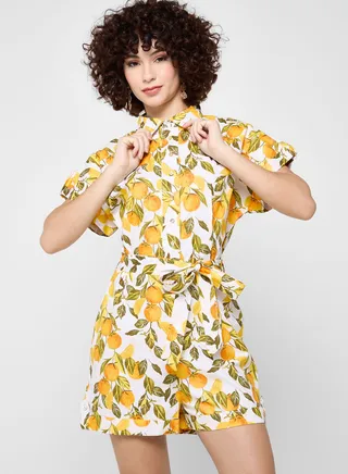Floral Print Playsuit