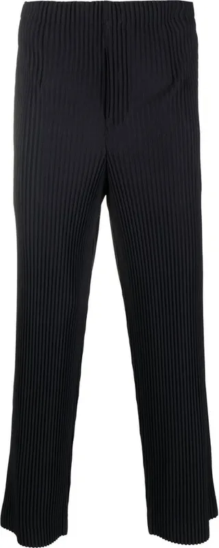 Ribbed-Knit Cropped Trousers