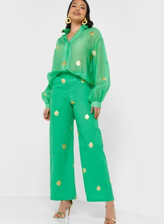 High Waist Flared Pants