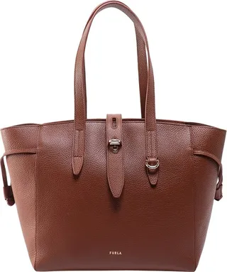 Furla Net Logo Detailed Tote Bag