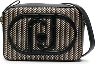 Embroidered-Logo Shoulder Bag