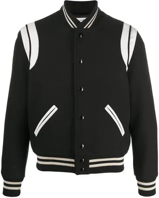 Stripe-Detail Bomber Jacket