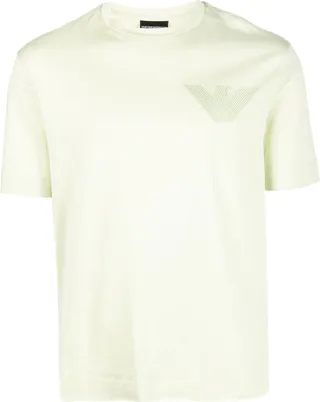 logo-embroidery cotton T-shirt