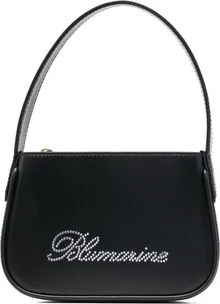 Crystal-Embellished Leather Mini Bag