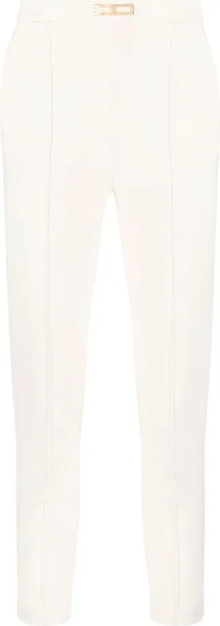 Logo-Plaque Cropped Trousers