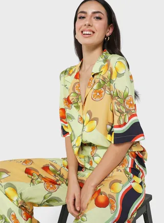 Button Down Printed Shirt
