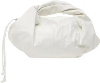 Dries Van Noten White Crinkled Bag
