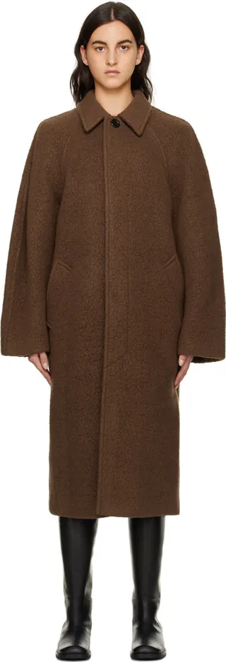AMOMENTO Brown Raglan Coat