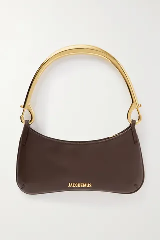 Jacquemus - Le Bisou Mousqueton Leather Shoulder Bag - Brown