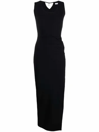 Essential slit-front maxi dress
