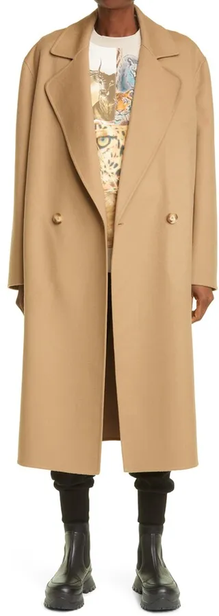 Erika Double Breasted Wool Coat