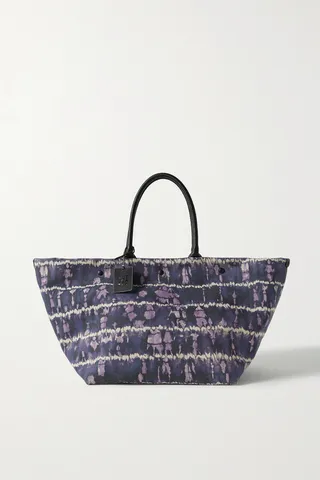Altuzarra - Leather-trimmed Tie-dyed Canvas Tote - Multi