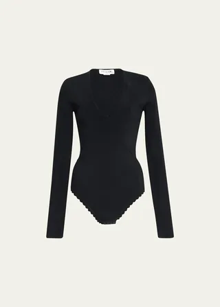 VB Body Deep V-Neck Bodysuit