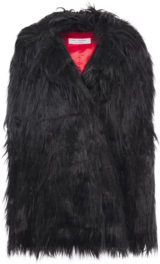 Faux fur coat