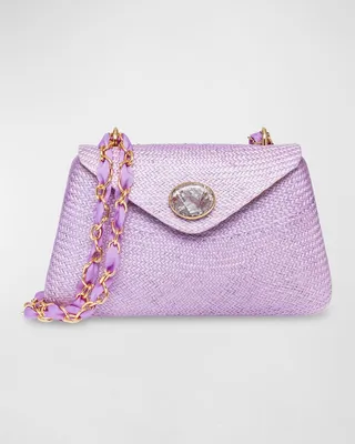Rocio Straw Chain Shoulder Bag
