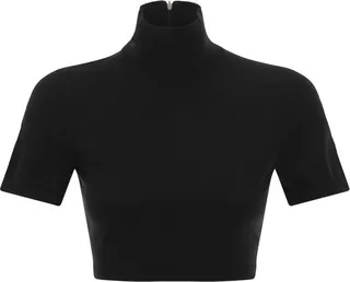 Max Mara Cropped Turtleneck Top