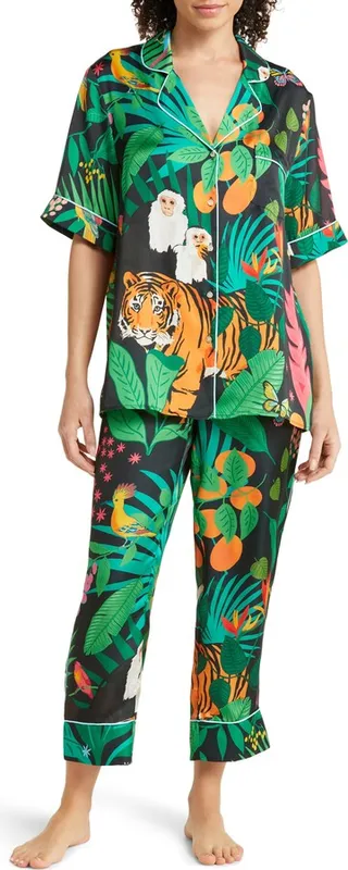 Tiger Tiger Satin Pajamas