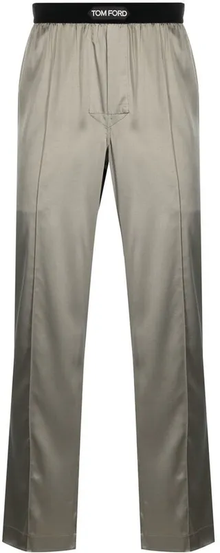 Logo-Waist Pajama Trousers