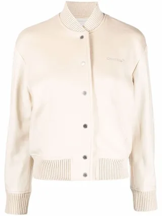 Diag Varsity bomber jacket