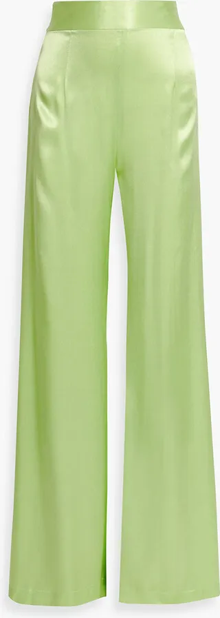 Lido satin-crepe wide-leg pants