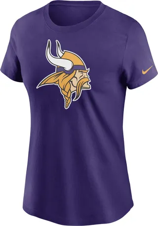 Nike Women's Logo Essential (NFL Minnesota Vikings) T-Shirt in Purple