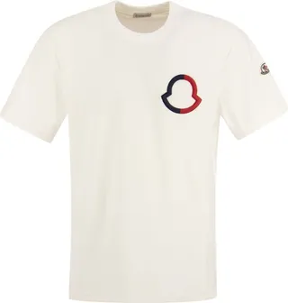 Moncler Logo Embroidered Crewneck T-Shirt