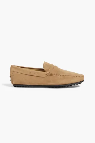 Suede driving shoes