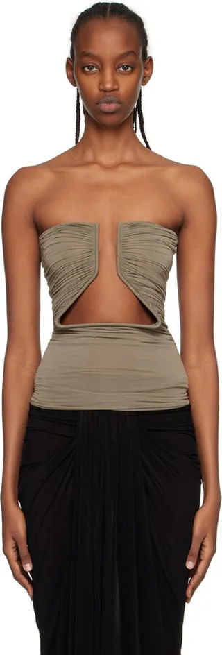 Rick Owens Gray Prong Camisole