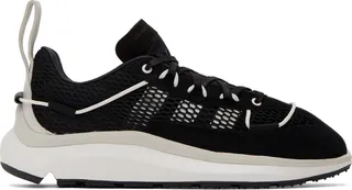 Y-3 Black & White Shiku Run Sneakers